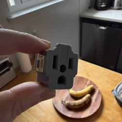 3 Prong -> 2 Prong Outlet Adapter $1