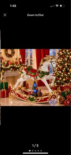 Christmas LED Lighted Rocking Horse Décor