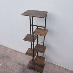 Multi Tier Plant Stand, Wood And Metal