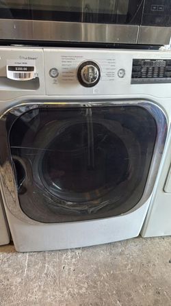 LG Front Load Dryer with TrueSteam in White