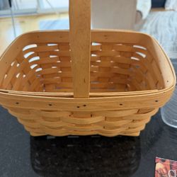 Longaberger Silverware Basket With Liner And Divider