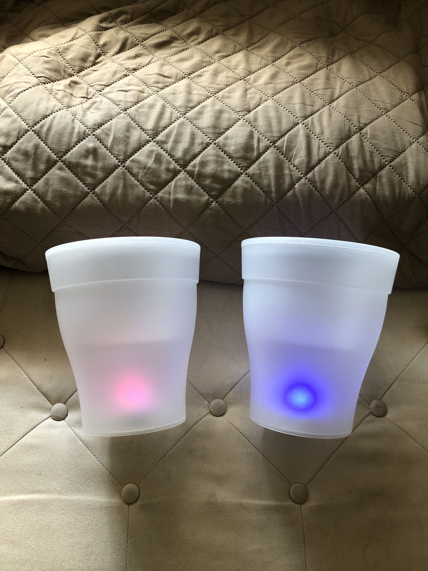 Set Of 2 Color Changing Planters