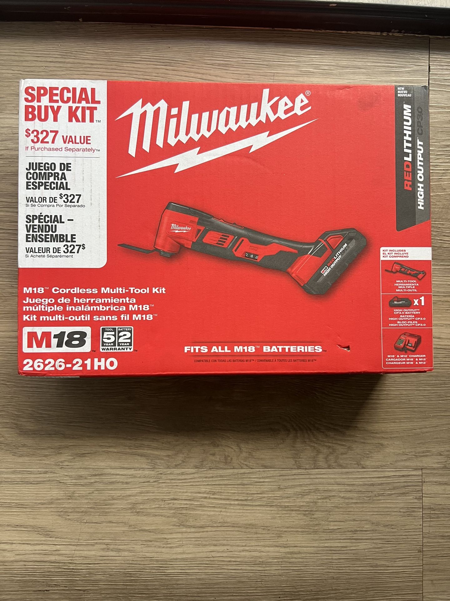 M18 18V Lithium-Ion Cordless Oscillating Multi-Tool Kit with one 3.0 Ah Battery & Charger
