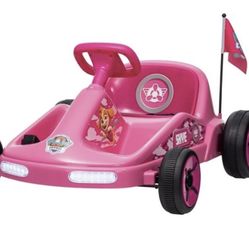 Paw Patrol Skye 6V Electric Go Kart for Kids, Electric Ride-On Toy with Lights