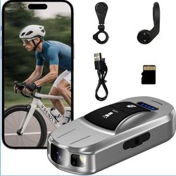 Mini Thumb Action Camera - Bicycle Sports & POV Video Camera with IPX6 Waterproof, Bike Mount