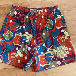 Eric Emanuel Hawaiian/maroon Shorts 
