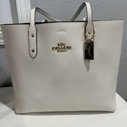 COACH Large Leather town tote