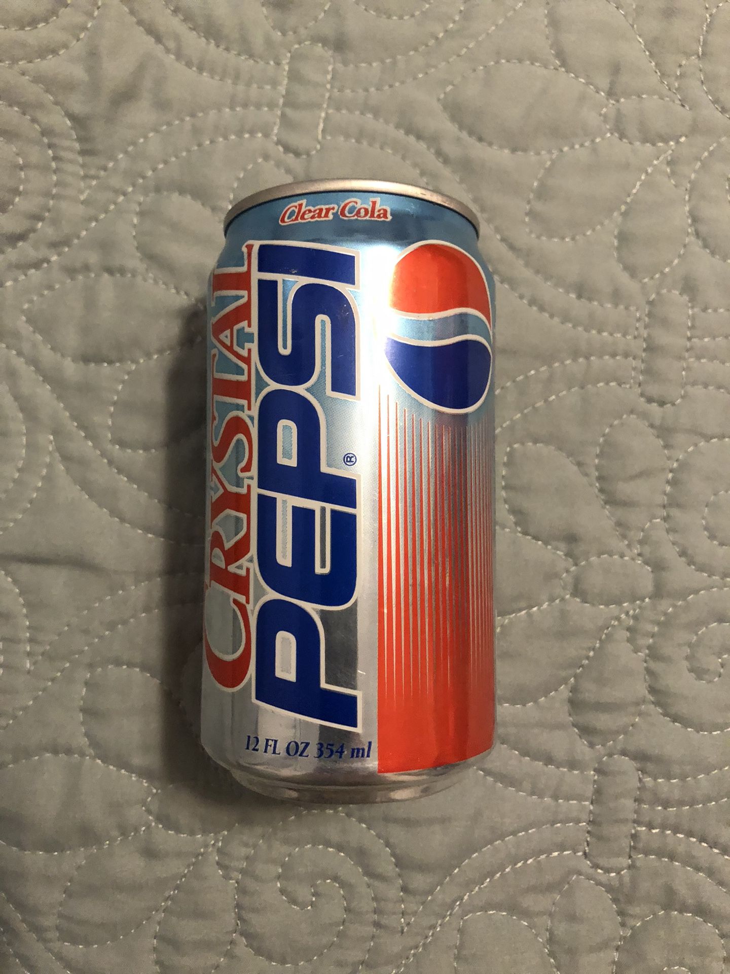 Crystal Pepsi.   Pre-release Can