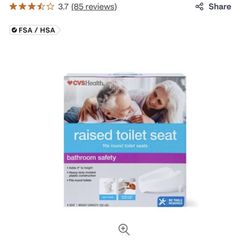 Raised Toilet Seat - Plastic - FREE