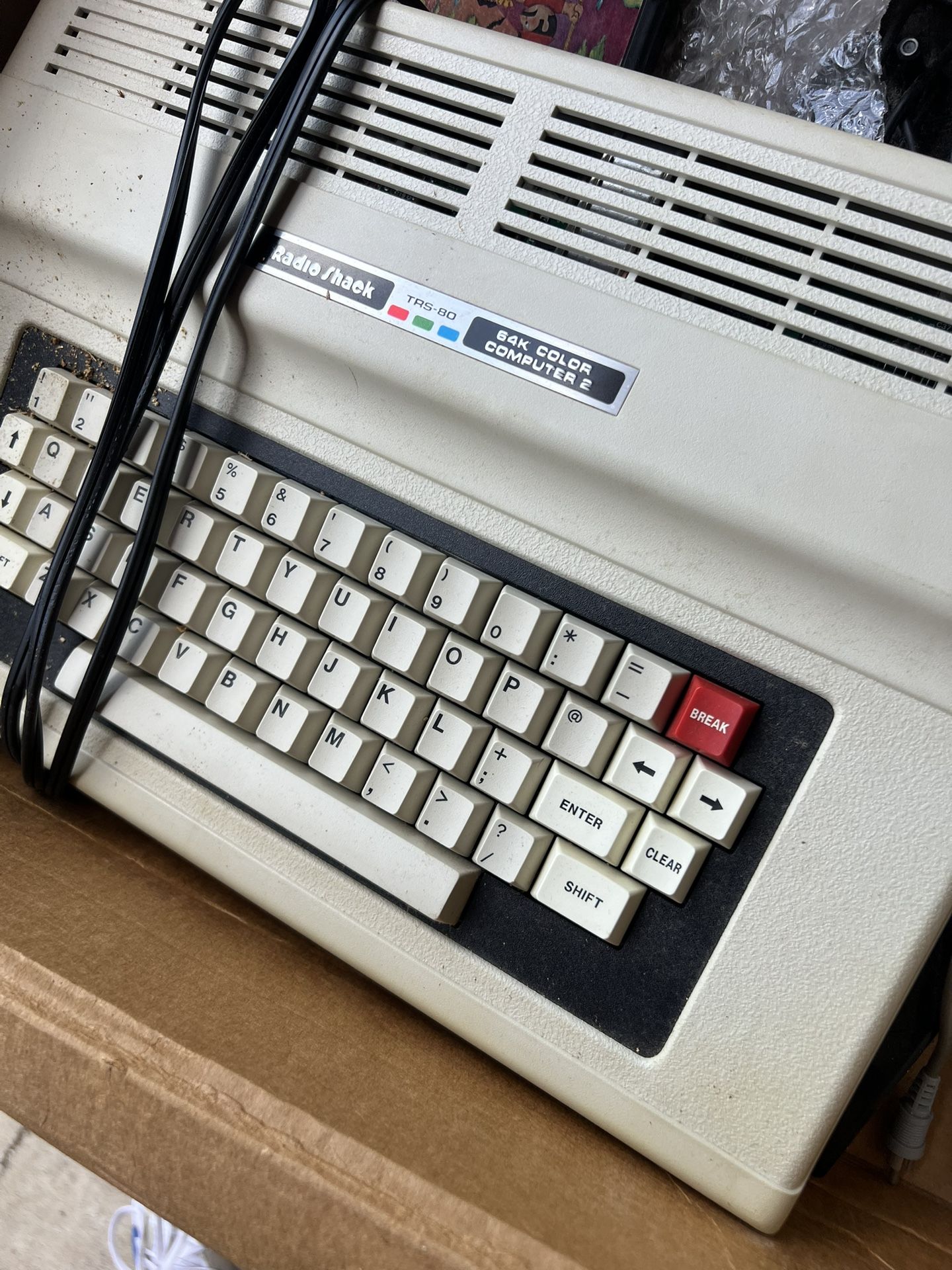 Vintage: Radio Shack Tandy TRS-80 Color Computer 2 with original box