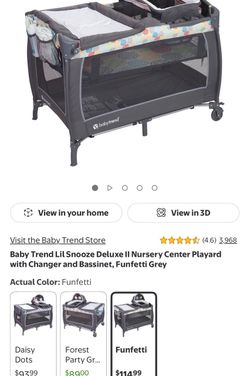 Baby trend pack n play with bassinet