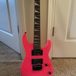 Jackson JS Series Dinky Minion JS1X Electric Guitar - Neon Pink