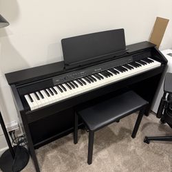 Used Casio Privia PX-860 W/ Pedals + Upright Furniture Set 