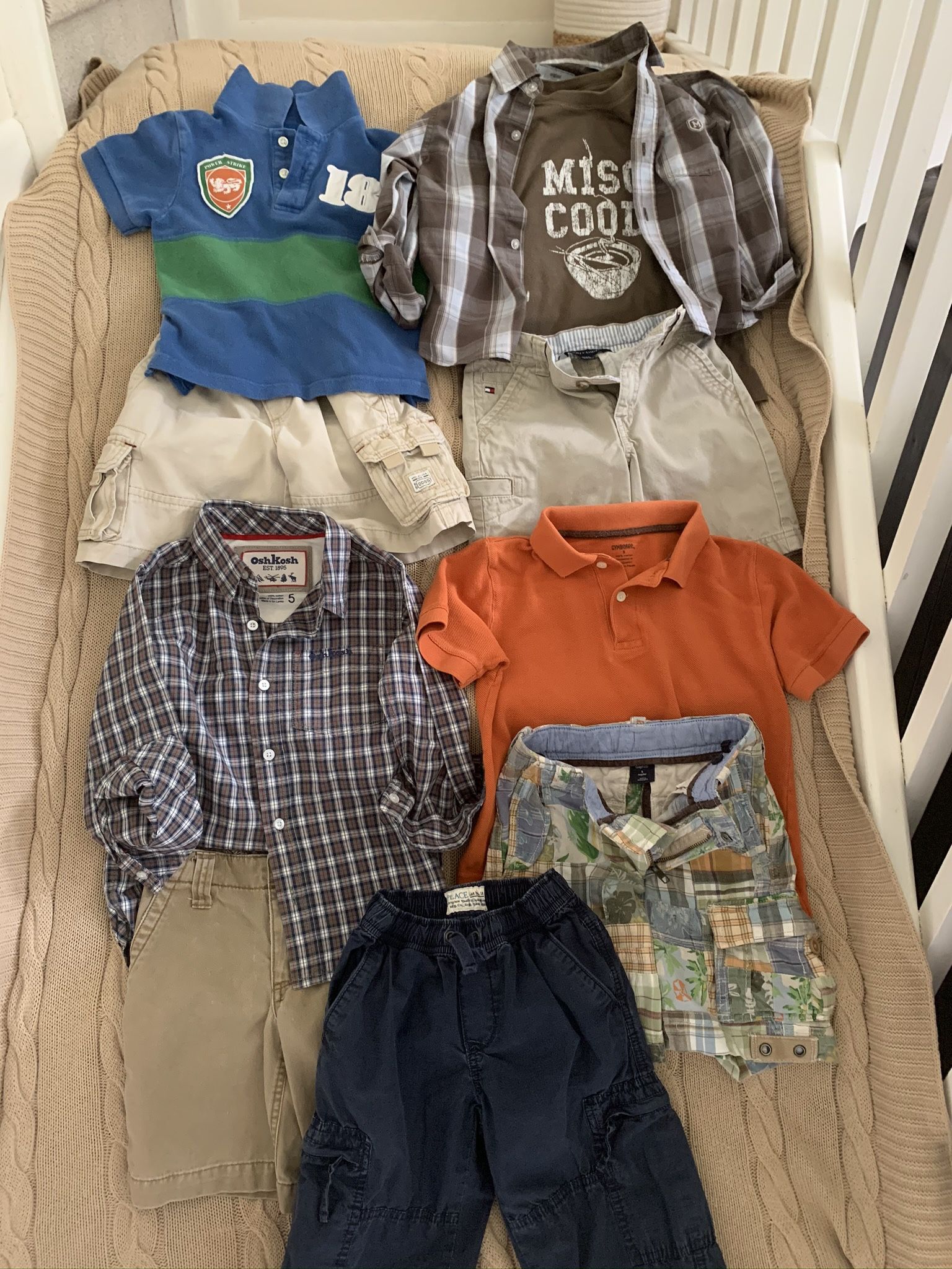 Toddler Boy Clothes 4T-5T Lot 10 Items, OshKosh, Old Navy, Gap Kids, & more