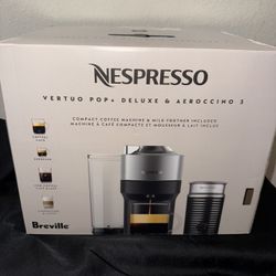 BRAND NEW -  Nespresso Coffee Maker (WITH frother and pods) 