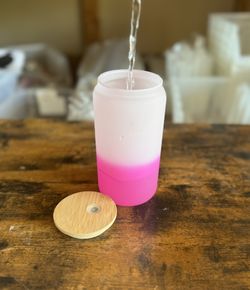 16 Oz Sublimation Libby Color Changing Glass Can