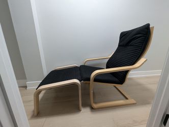 IKEA Poang Chair + Ottoman