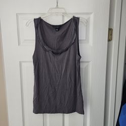  Banana Republic Womens Charcoal Sleeveless Cowl Neck Pullover Tank size Medium
