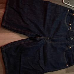 Levi Dark Blue Jean Shorts 