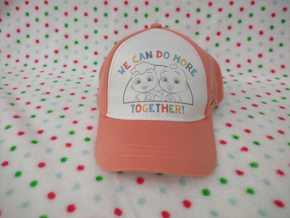 Cocomelon Adjustable Baby & Toddler Pink Baseball Style Hat