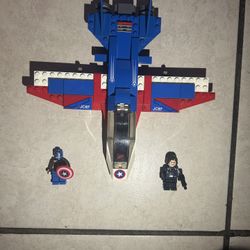 Captain America Airplane Lego Set 
