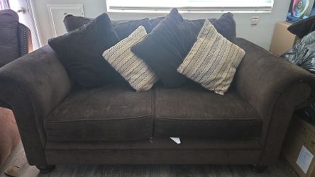 Free couch and entertainment center