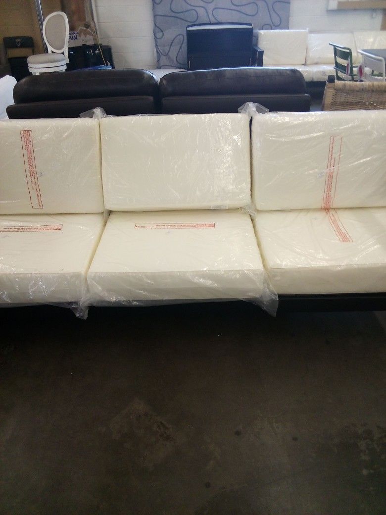 Segovia Black Metal Outdoor Couch