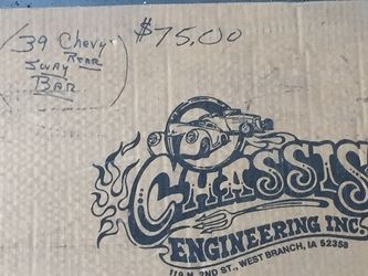Rear sway bar for 1939 Chevy