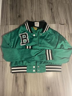 Letter B Green varsity Jacket