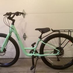 Specialized Roll 3.0 Low Entry Hybrid Bike in Oasis/Forest Green/Black Reflective