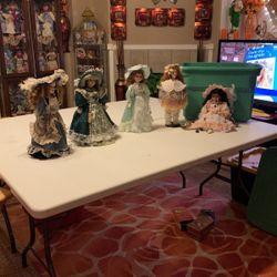 5 Porcelana  Doll Each $7 