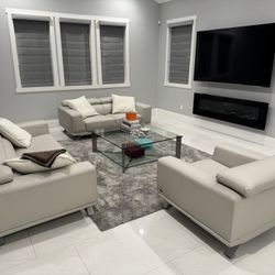 Luxury Italian - Sofa, Love Seat, Chair Set