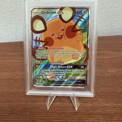 Pokemon TCG Dedenne GX SM Unbroken Bonds Trainers Toolkit Promo #195a PSA 10