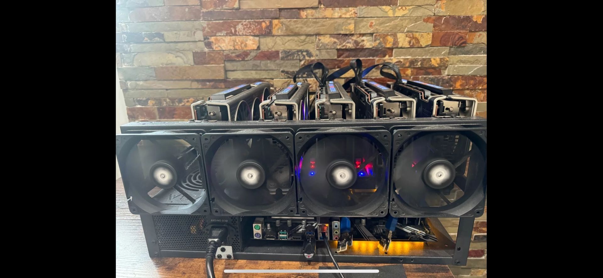Crypto Mining Rig - AMD Radeon 6900 XT, 5 GPUs