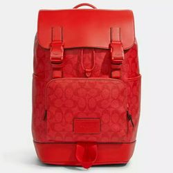 Red Coach Backpack