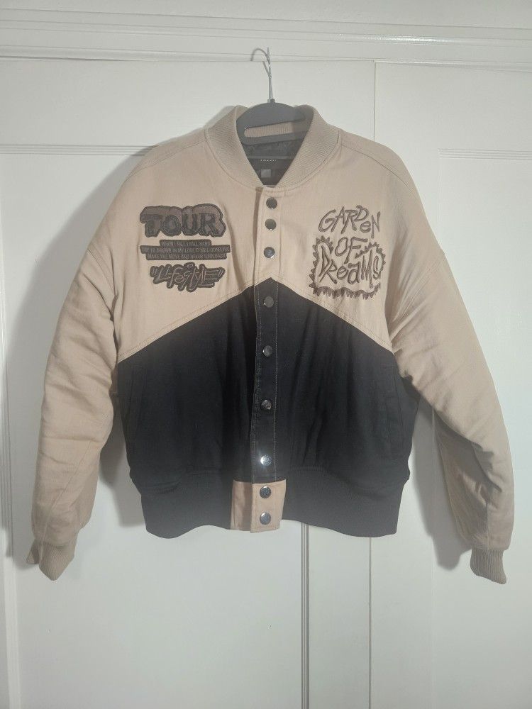 Pacsun Garden Of Dreams Race Jacket(Brown)(size:small)