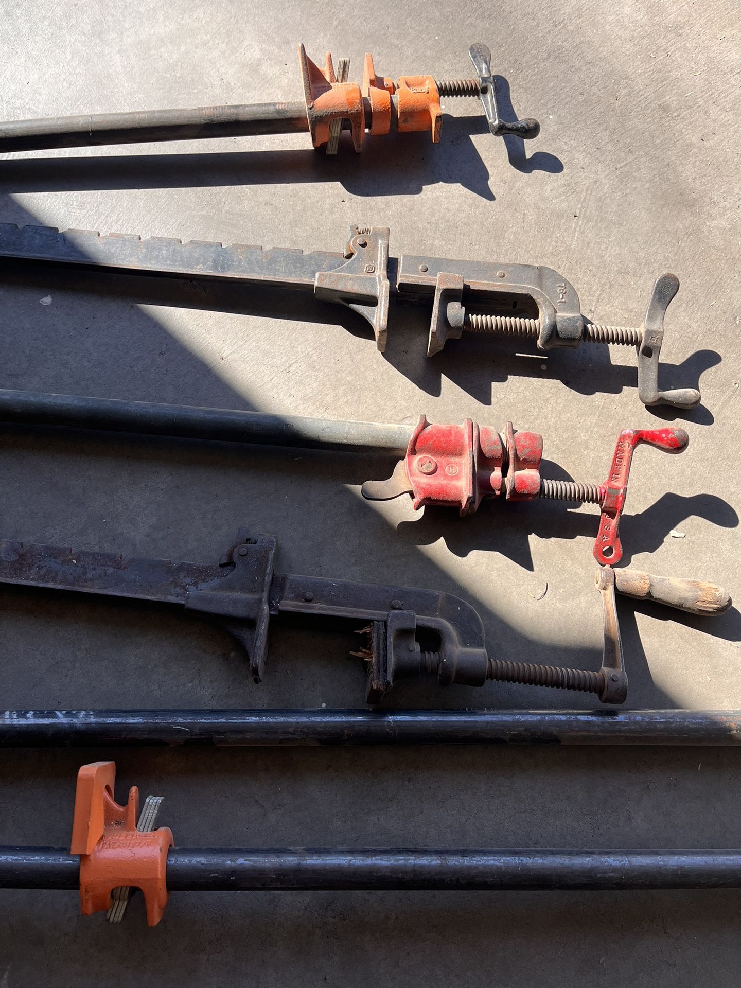 Vintage Heavy Duty Gluing Pipe Clamp Fixture