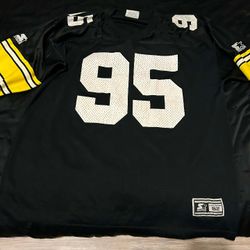 1995 Starter Jersey  Steelers #95 Greg Lloyd