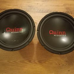 Read Description 2 12" Quinn Acoustics Car Stereo Subs 