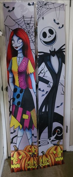 Disney Halloween The Nightmare Before Christmas Banners Jack Skellington & Sally