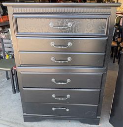 Ashley Solid wood Cavallino 5 Drawer Chest & 6 Drawer Double Dresser