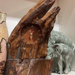 Vintage Driftwood clock Large 