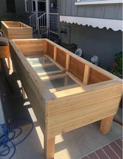 Custom Size Planter Box With Wheel Restaurant Home Decor Outdoor Raised Bed Vegetables Herb AC pool equipment heater cover privacy wall