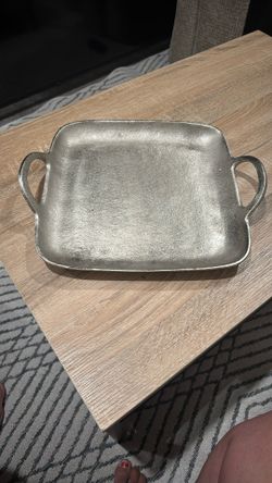 Silver Decoration Tray Gently Used