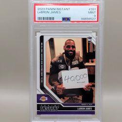 2023 Panini Instant Lebron James 40k Career Points PSA 9