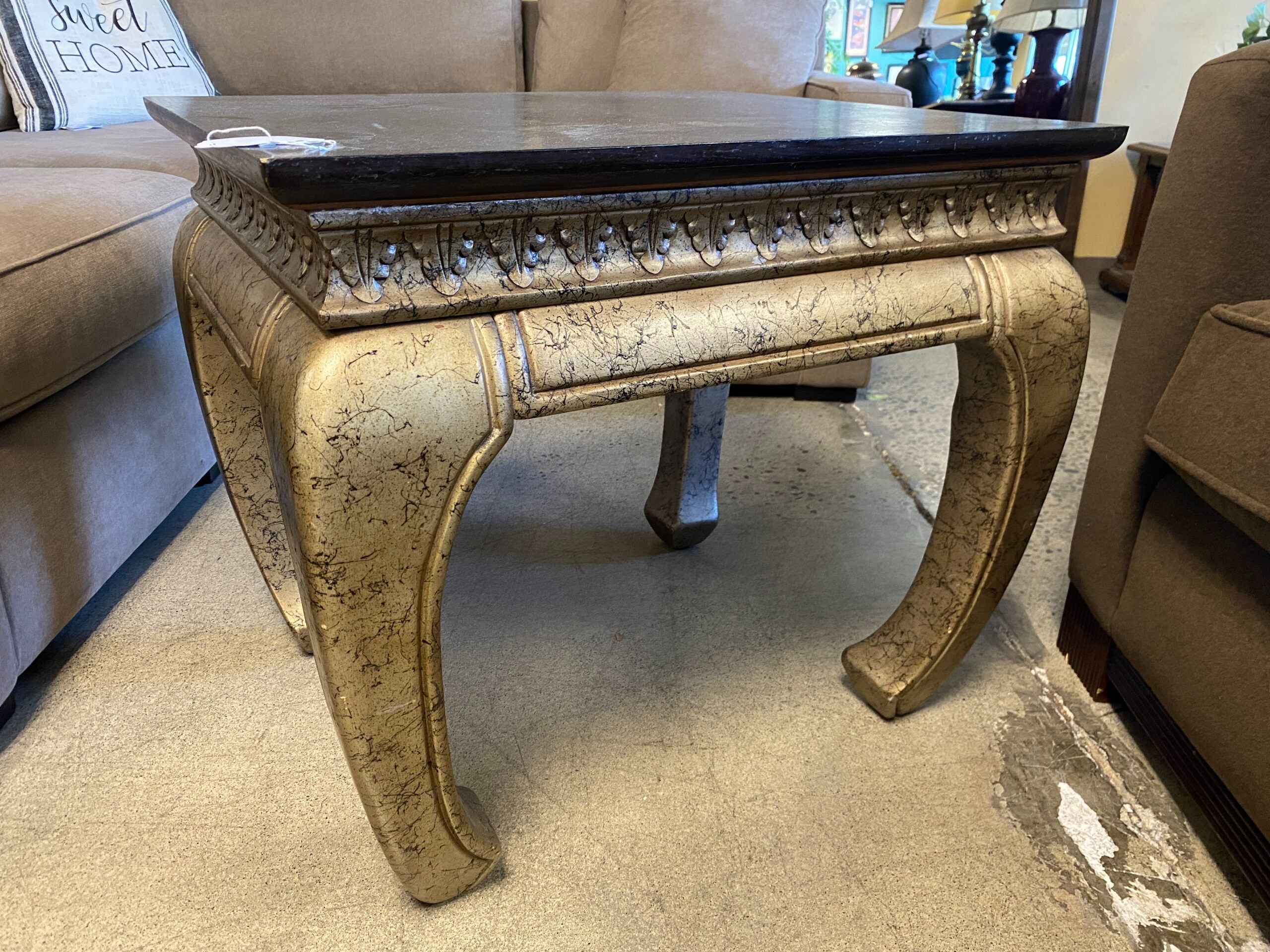 Unique Curved Leg Side Table