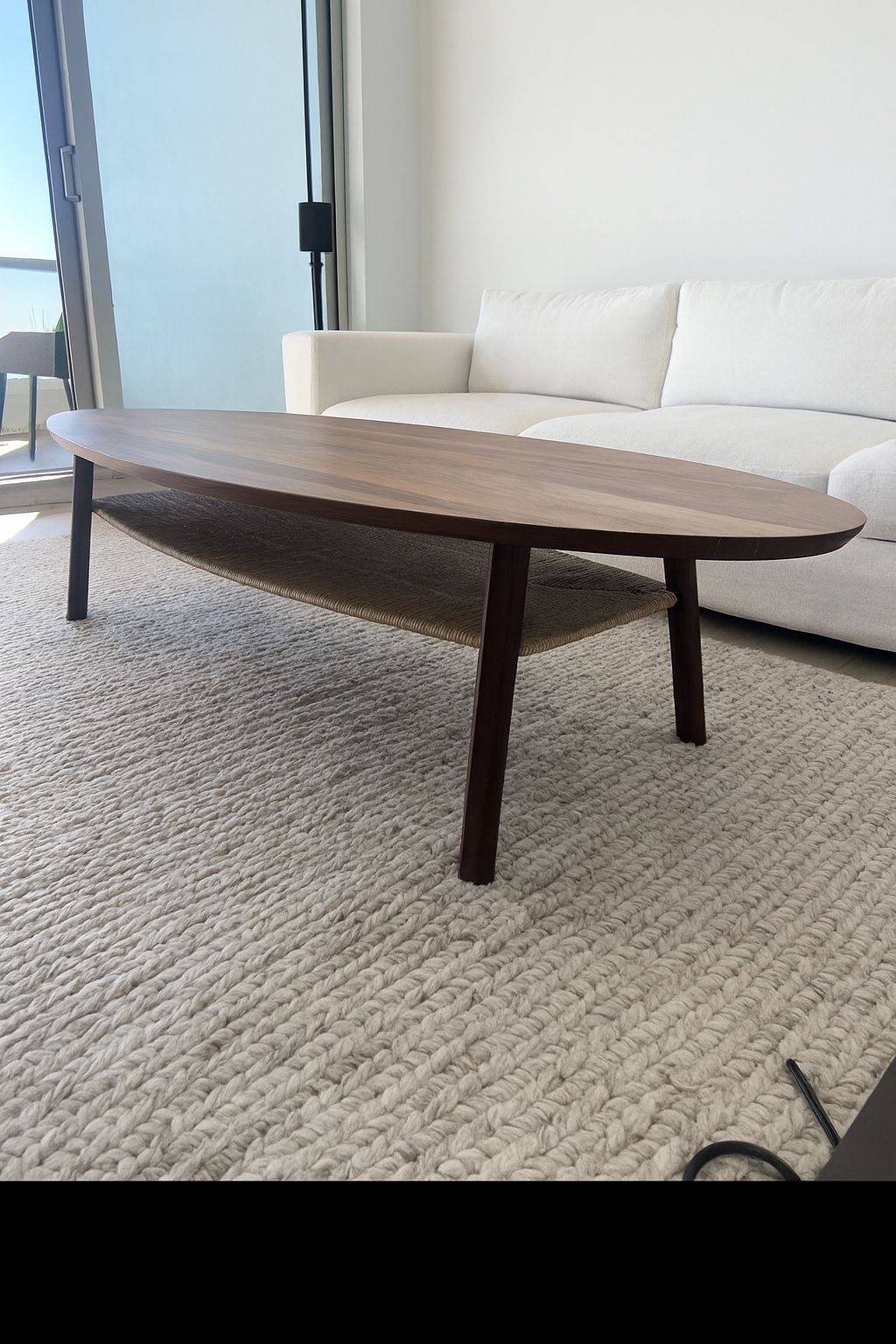 Wood coffee table