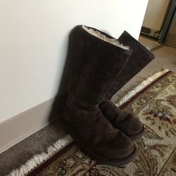 Ugh Boots, Size 9, Brown Suade, Fleece Lined