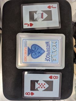 Hoyle Waterproof Playing Cards, Clear .  (#0807)