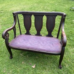 Antique Victorian Loveseat/Bench